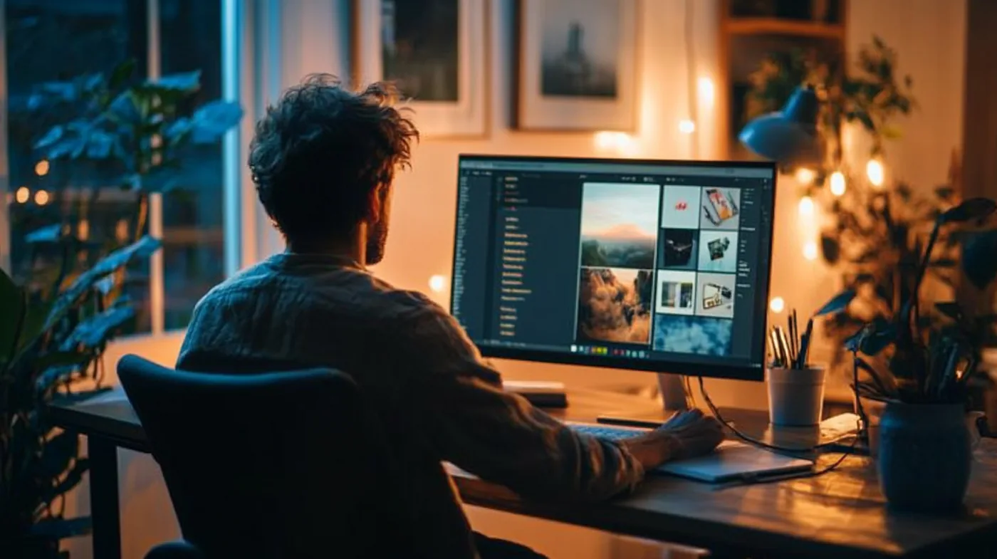 Creator spending deliberate time training a new account feed — watching niche content, interacting with relevant pages, building algorithm context before the first post